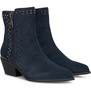 Alma EN Pena, Schoenen, Dames, Blauw, 40 EU, Studded enkellaarzen