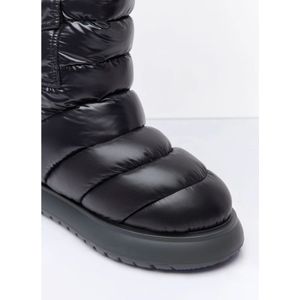 Moncler, Schoenen, Dames, Zwart, 36 EU, Nylon, Sneeuwlaarzen met zak en trekkoord