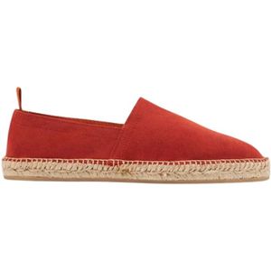 Scarosso, Schoenen, Heren, Rood, 41 EU, Leer, Rust Suede Espadrilles