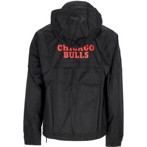 Jordan, Jassen, Heren, Zwart, L, Nylon, Chicago Bulls Windbreaker Jas