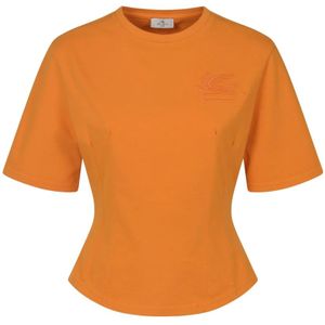 Etro, Oranje Overhemden Oranje, Dames, Maat:S
