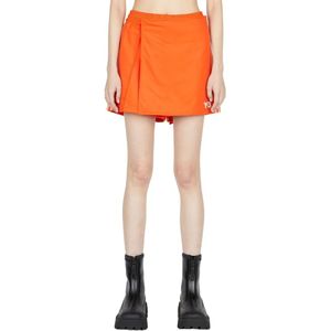 Y-3, Korte Shorts Oranje, Dames, Maat:S