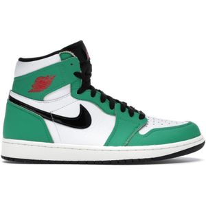 Jordan, Schoenen, Dames, Groen, 38 1/2 EU, Leer, Groene Retro Hoge Sneakers