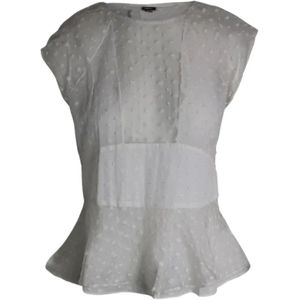 Isabel Marant Pre-owned, Pre-owned, Dames, Wit, S, Pre-owned Silk tops