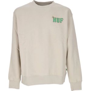 Huf, Sweatshirts & Hoodies, Heren, Beige, L, Sweatshirt