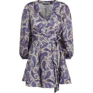 Zimmermann, Paisley Print Wikkeljurk Blauw, Dames, Maat:M