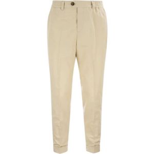 PT Torino, Cropped Broeken Beige, Heren, Maat:W34