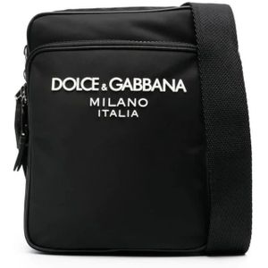 Dolce & Gabbana, Tassen, Heren, Zwart, ONE Size, Schoudertas