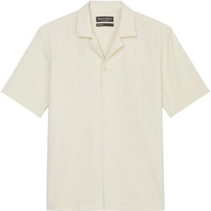 Marc O'Polo, Overhemden, Heren, Beige, 2Xl, Katoen, Regelmatig korte mouwen shirt