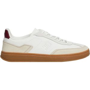 Tommy Hilfiger, Schoenen, Dames, Wit, 39 EU, Klassieke Beige Court Sneaker