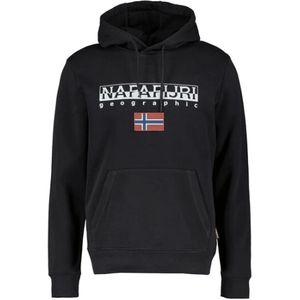 Napapijri, Sweatshirts & Hoodies, Heren, Zwart, 2Xl, B-ayas hoodie