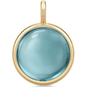 Julie Sandlau, Aqua Blue Quartz Hanger Blauw, Dames, Maat:ONE Size