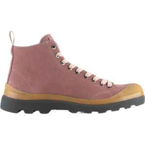 Panchic, Schoenen, Dames, Roze, 37 EU, Suède, Suède Enkellaars met Microvezel Voering