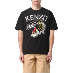 Kenzo, T-Shirts Zwart, Heren, Maat:XL