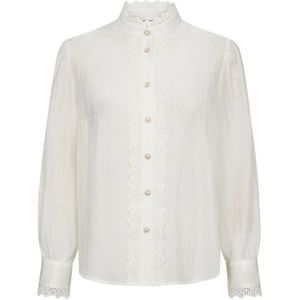 Co'Couture, Blouses & Shirts, Dames, Wit, L, Angiecc Anglaise Kant Shirt Blouse Wit