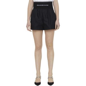 Alexander Wang, Korte broeken, Dames, Zwart, M, Katoen, Shorts