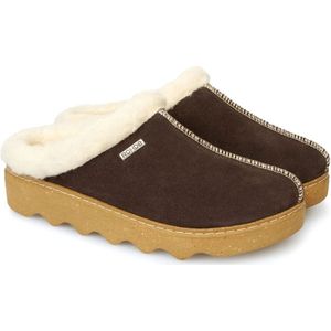 Rohde, Schoenen, Dames, Bruin, 41 EU, Suède, Bruine Pantoffels - Gezellig en Comfortabel