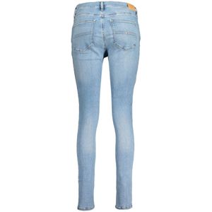 Tommy Hilfiger, Jeans, Dames, Blauw, W28 L30, Katoen, Blauwe Katoenen Jeans met Was Effect