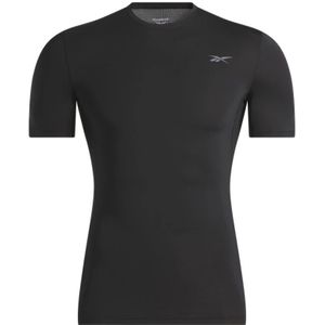 Reebok, Tops, Dames, Zwart, L, Compressie T-shirt