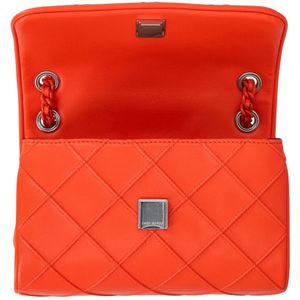 Tory Burch, Tassen, Dames, Oranje, ONE Size, Zachte Kleine Convertibele Tas