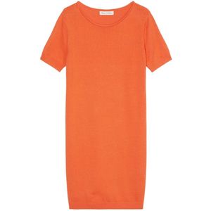 Marc O'Polo, Relaxte korte gebreide jurk Oranje, Dames, Maat:XL