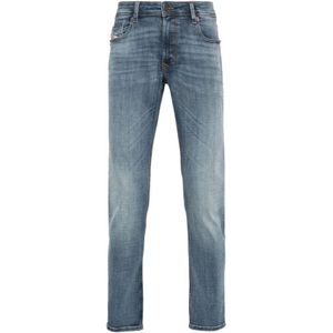 Diesel, Denim Skinny Jeans voor Mannen Blauw, Heren, Maat:W31