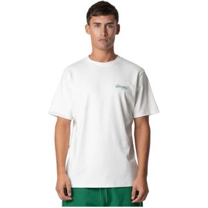 Quotrell, Tops, Heren, Wit, S, Katoen, Heren Society T-Shirt Groen/Wit