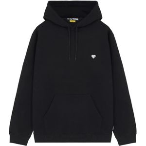 Iuter, Sweatshirts & Hoodies, Heren, Zwart, L, Katoen, Italiaanse stijl zware katoenen hoodies