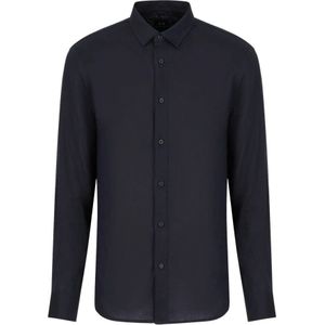 Armani Exchange, Overhemden, Heren, Blauw, XL, Stijlvolle Exchange Overhemd