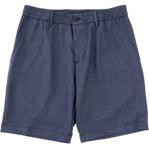 White Sand, Korte broeken, Heren, Blauw, M, Polyester, Blauwe Zee Geweven Shorts met Elastische Tailleband
