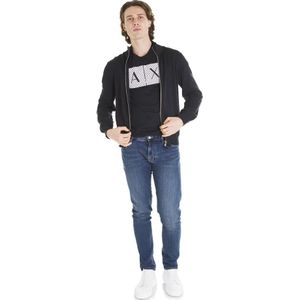 Armani Exchange, Sweatshirts & Hoodies, Heren, Blauw, S, Armani Exchange truien blauw