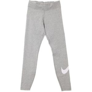 Nike, Essential Legging Swoosh Grijs, Dames, Maat:S