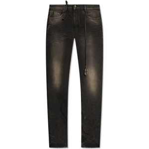 The Attico, Jeans, Dames, Grijs, W25, Jeans met rechte pijpen