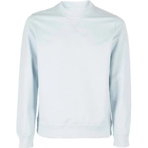 Circolo 1901, Sweatshirts & Hoodies, Heren, Blauw, S, Jersey Stijl T-shirt