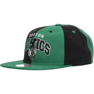 Mitchell & Ness, Accessoires, Heren, Groen, ONE Size, Katoen, Boston Celtics NBA Pet Groen/Zwart