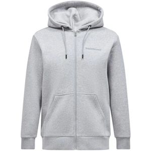 Peak Performance, Sweatshirts & Hoodies, Dames, Grijs, 2Xl, Originele Small Logo Zip Jas