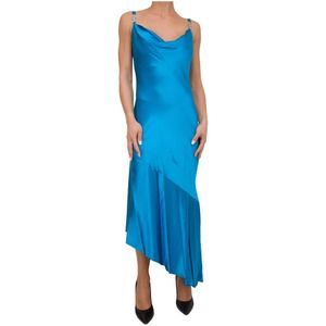 Fracomina, Party Kleedjes Blauw, Dames, Maat:XS