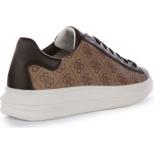 Guess, Schoenen, Heren, Bruin, 45 EU, Leer, Stijlvolle Beige Bruine Sneakers voor Mannen