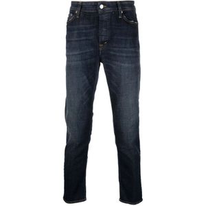 Department Five, Jeans, Heren, Blauw, W31, Katoen, Mid-Blue Skinny-Cut Jeans