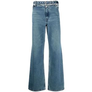 Y/Project, Flared Jeans Blauw, Heren, Maat:W31