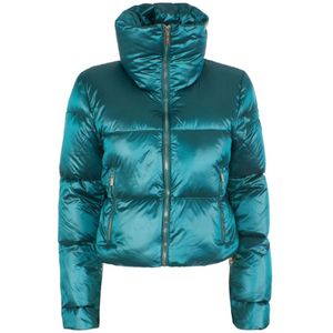 YES Zee, Turquoise Jassen voor Dames Blauw, Dames, Maat:L