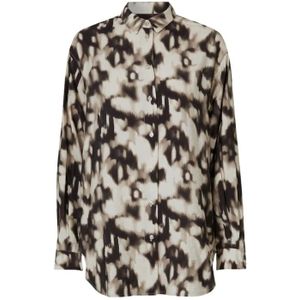 Samsøe Samsøe, Animal Print Blouse Alfrida Veelkleurig, Dames, Maat:2XS