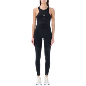 Adidas by Stella McCartney, Jumpsuits & Playsuits, Dames, Zwart, S, Hardloop Jumpsuit