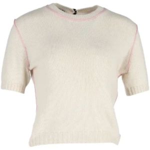 Miu Miu Pre-owned, Pre-owned, Dames, Beige, S, Kasjmier, Pre-owned Cashmere tops