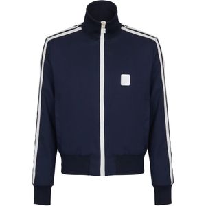 Balmain, Sweatshirts & Hoodies, Heren, Blauw, M, Wol, Zip-throughs