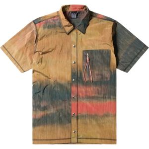 Aries, Overhemden, Heren, Veelkleurig, L, Nylon, Space-Dye Unisex Shirt met Vintage Stiksels