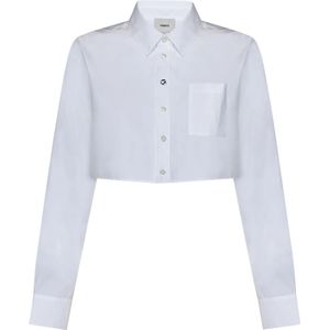 Coperni, Blouses & Shirts, Dames, Wit, S, Katoen, Witte Button-Up Overhemd