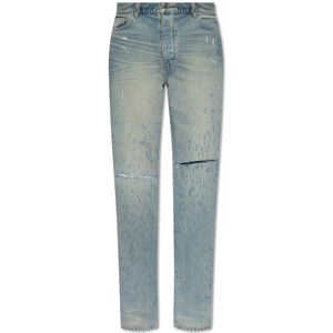 Amiri, Jeans, Heren, Blauw, W31, Katoen, Jeans met vintage-effect