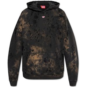 Diesel, Sweatshirts & Hoodies, Heren, Zwart, 3Xl, Katoen, ‘S-Boxt-Hood’ hoodie met logo