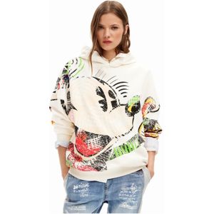 Desigual, Sweatshirts & Hoodies, Dames, Wit, S, Katoen, Hoodies